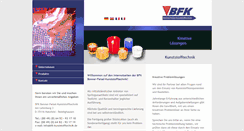 Desktop Screenshot of bfk-kunststofftechnik.de